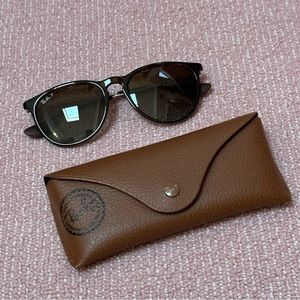 RAY BAN Erika wayfarer style glasses- dark brown